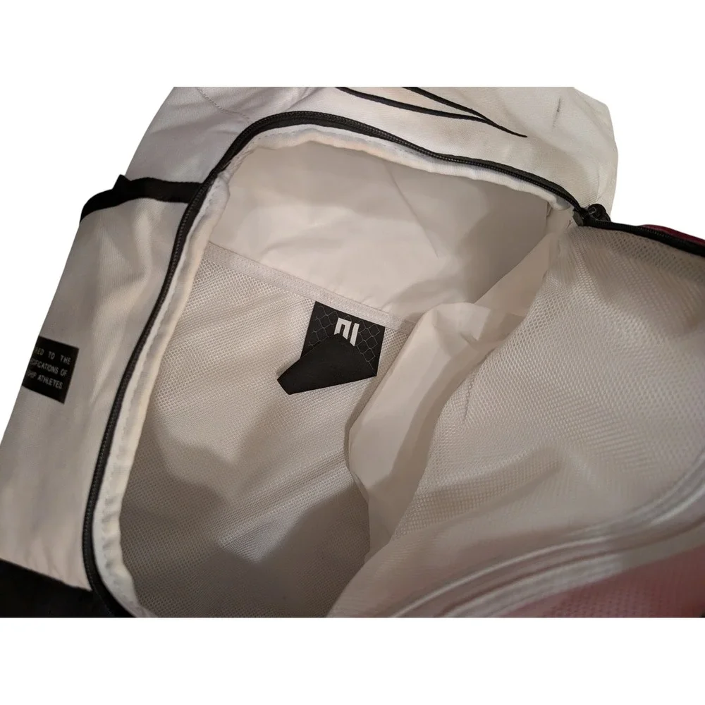 Nike Hoops Elite Pro Basketball Backpack White Black‎ Red BA5555-100